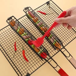 stainless steel non-stick grill basket