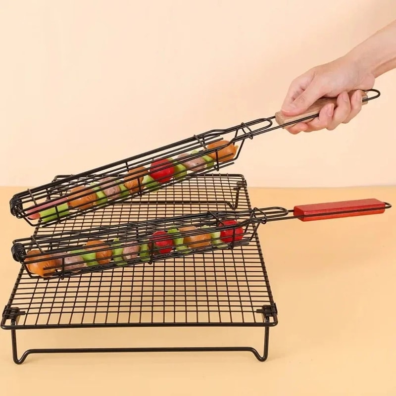 Stainless Steel NonStick Grill Basket 4