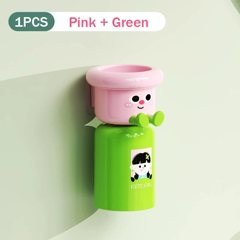 Creative 2in1 Kids Toothbrush Gargle Cup Holder 8