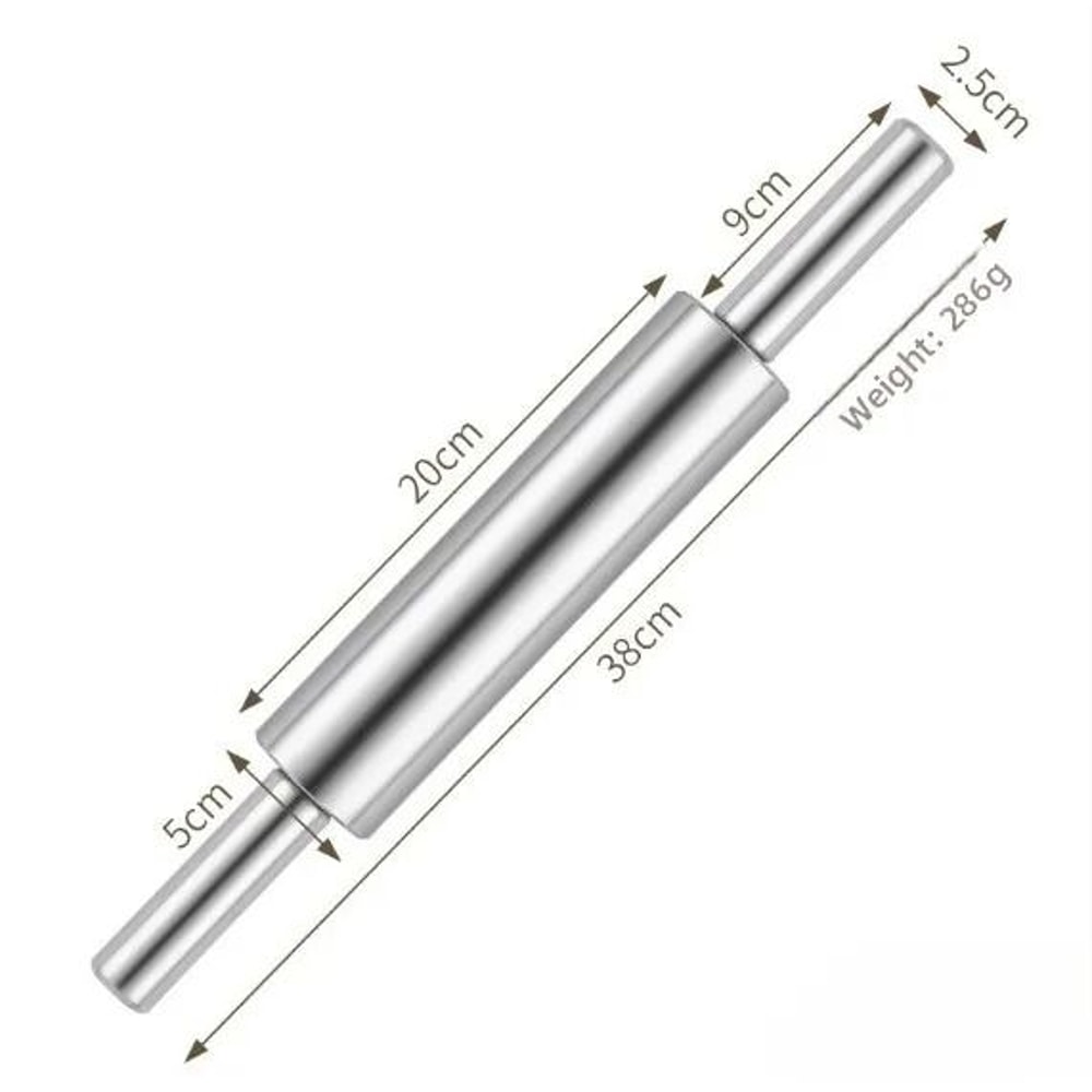 Seamless Stainless Steel Rolling Pin 6