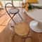 Retro Rattan Foldable Dining Leisure Chair 0