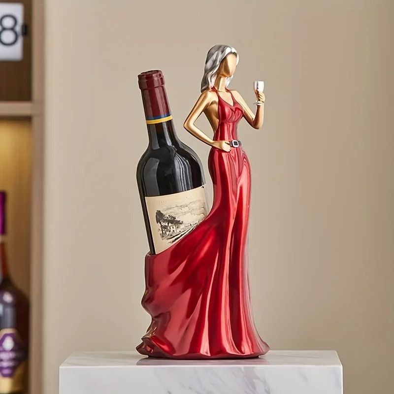 Sexy Girl Sculptural Red Wine Rack 2