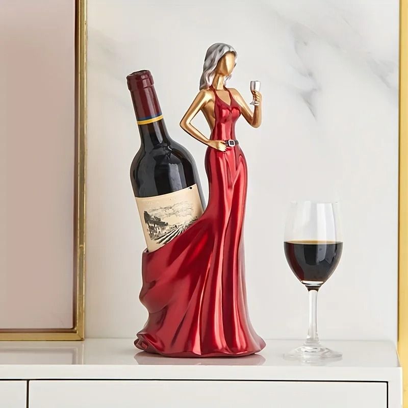 Sexy Girl Sculptural Red Wine Rack 3