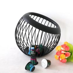 geometric ball-shaped coffee pod & utility holder