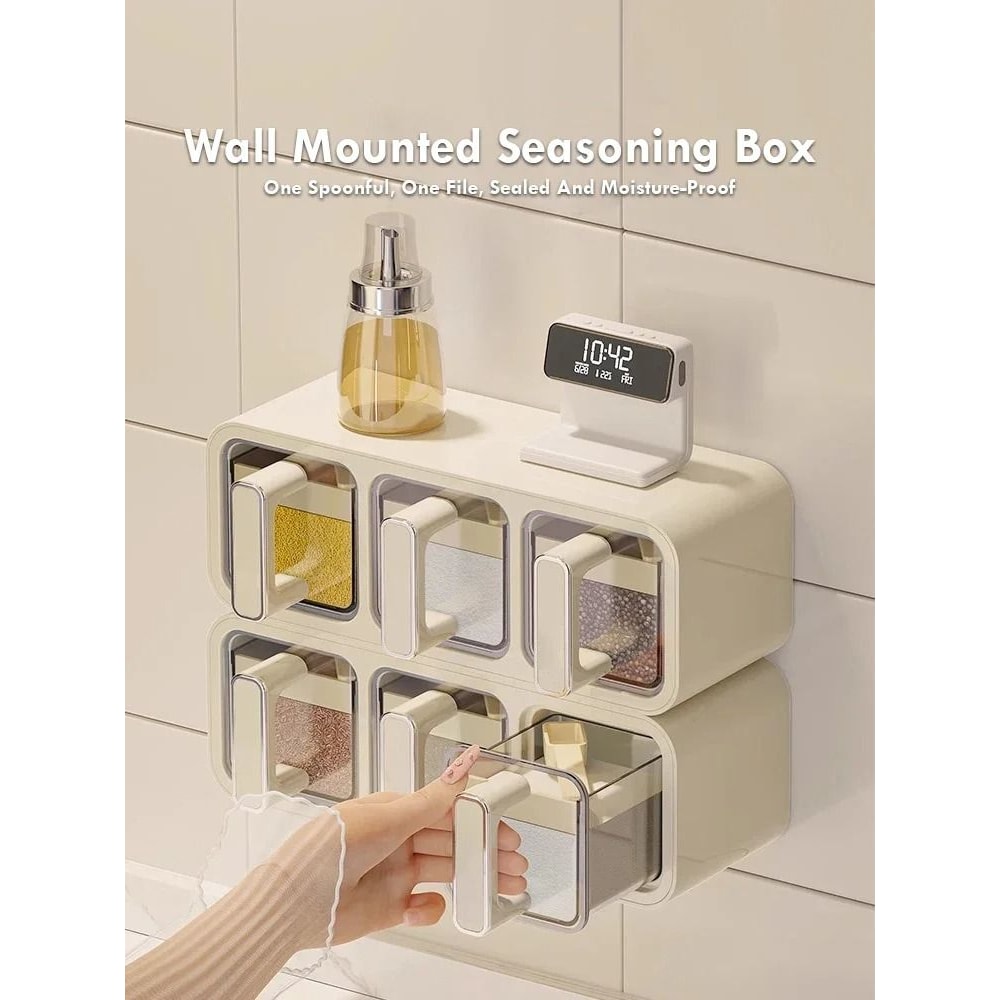 WallMounted MoistureProof Seasoning Storage System 0