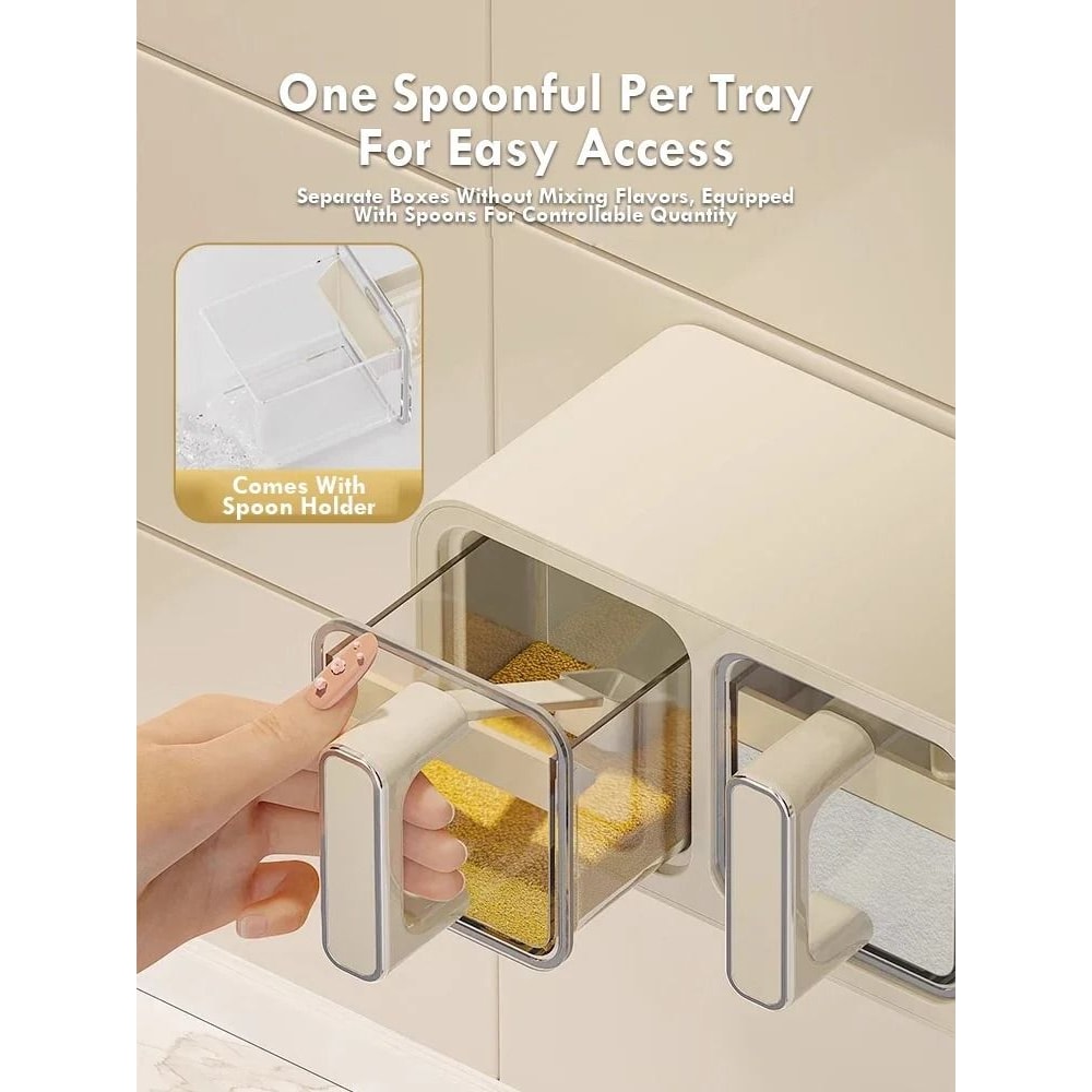WallMounted MoistureProof Seasoning Storage System 4