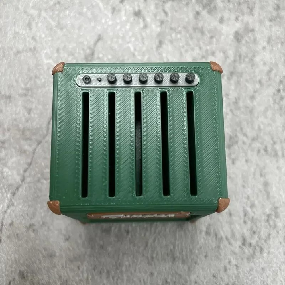 3DPrinted Mini Speaker Guitar Pick Storage Box 4