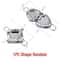 Stainless Steel Heart Square Dumpling Maker Set 3