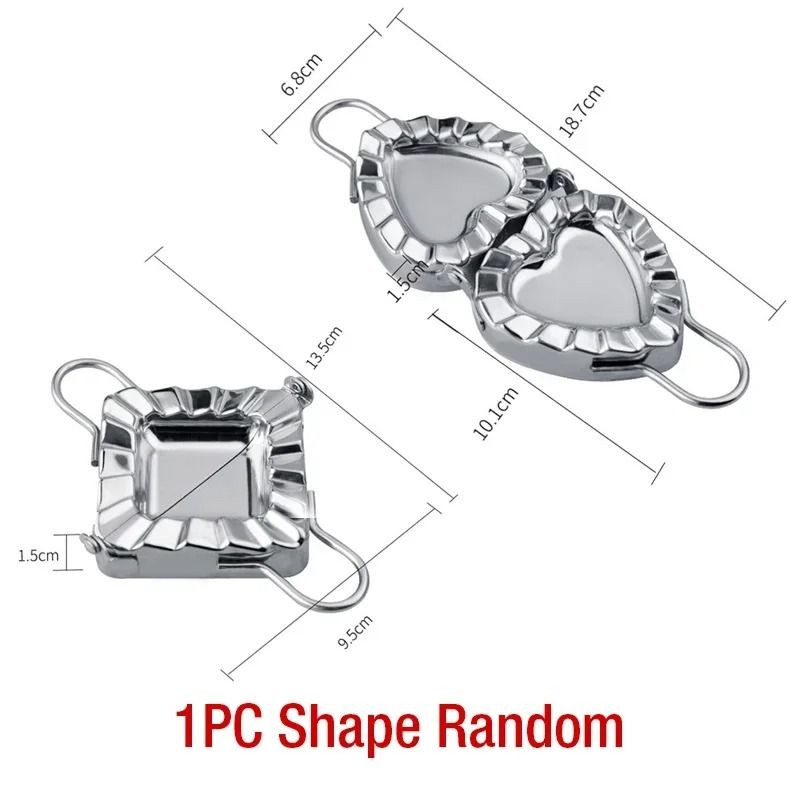 Stainless Steel Heart Square Dumpling Maker Set 3