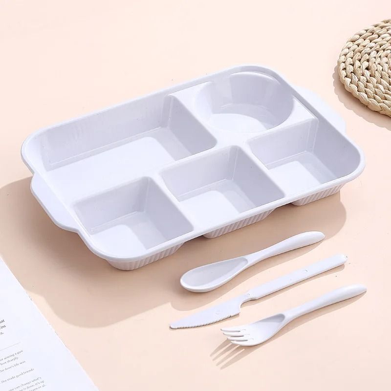 5Grid Portable Divided Lunchbox Cutlery Set 7