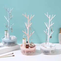 360-degree rotating multi-purpose jewelry rack