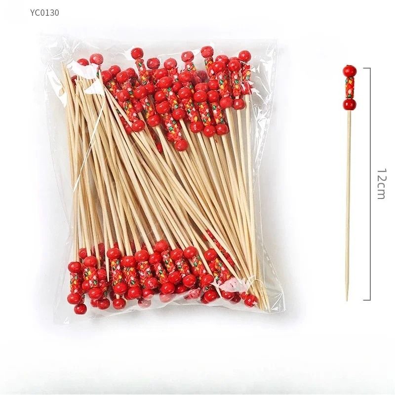 100Piece EcoFriendly Bamboo Banquet Fruit Fork Set 2