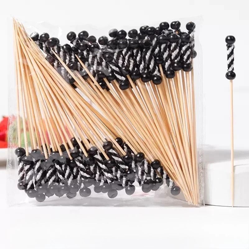 100Piece EcoFriendly Bamboo Banquet Fruit Fork Set 3