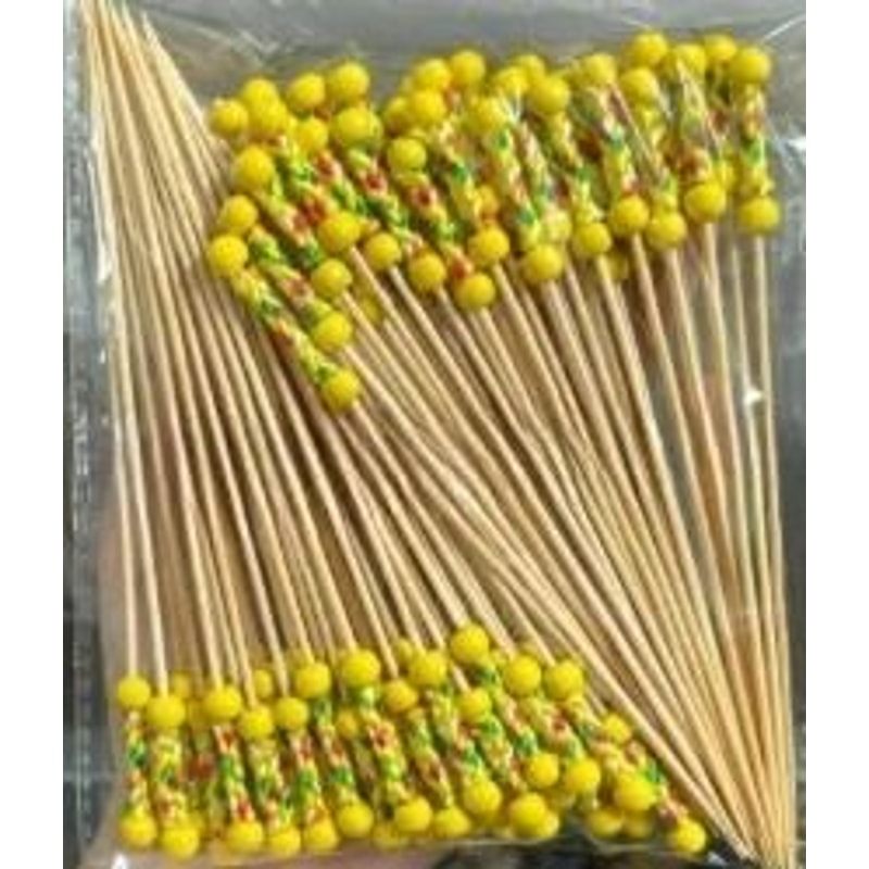 100Piece EcoFriendly Bamboo Banquet Fruit Fork Set 6