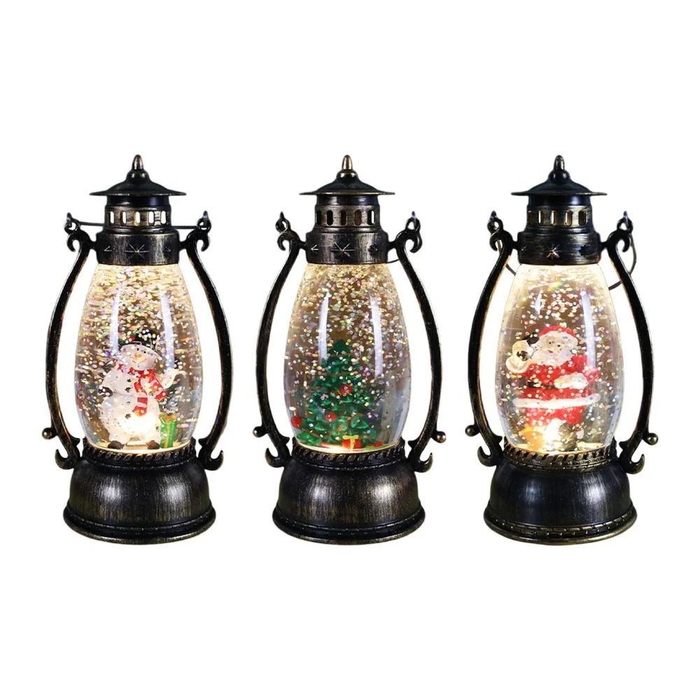Acrylic Crystal Ball Lantern Holiday Landscape Decor 1
