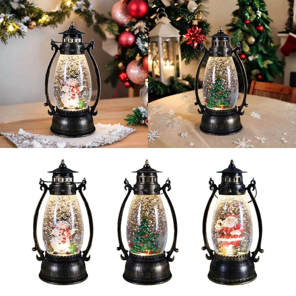 Acrylic Crystal Ball Lantern Holiday Landscape Decor 3