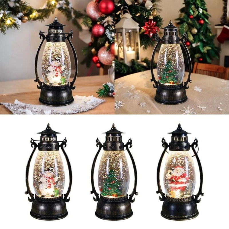 Acrylic Crystal Ball Lantern Holiday Landscape Decor 3