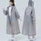 Transparent Hooded Reusable Raincoat Outdoor Poncho 2