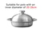 304 Stainless Steel Flying Saucer Steamer Tray 5