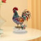 Creative Colorful Rooster Mascot Statue 2D Desk Ornament 6