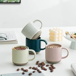 custom modern speckled ceramic coffee mug