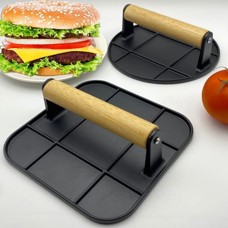 Aluminum Alloy Burger Press NonStick Meat Tool 0