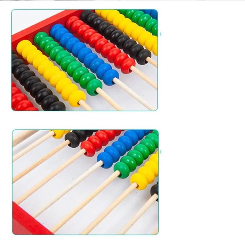 Wooden Montessori Abacus Intelligence Development Toy 4