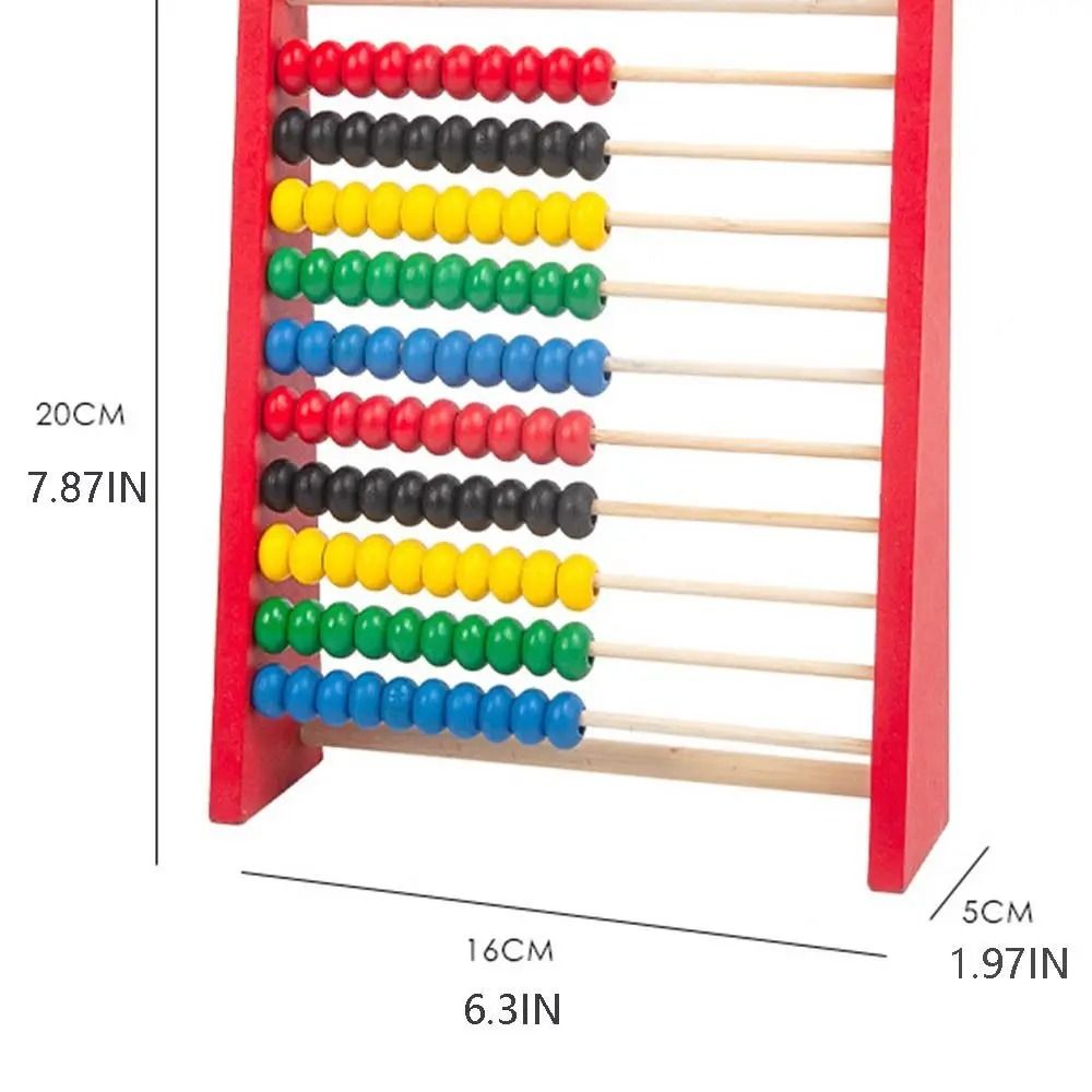 Wooden Montessori Abacus Intelligence Development Toy 6