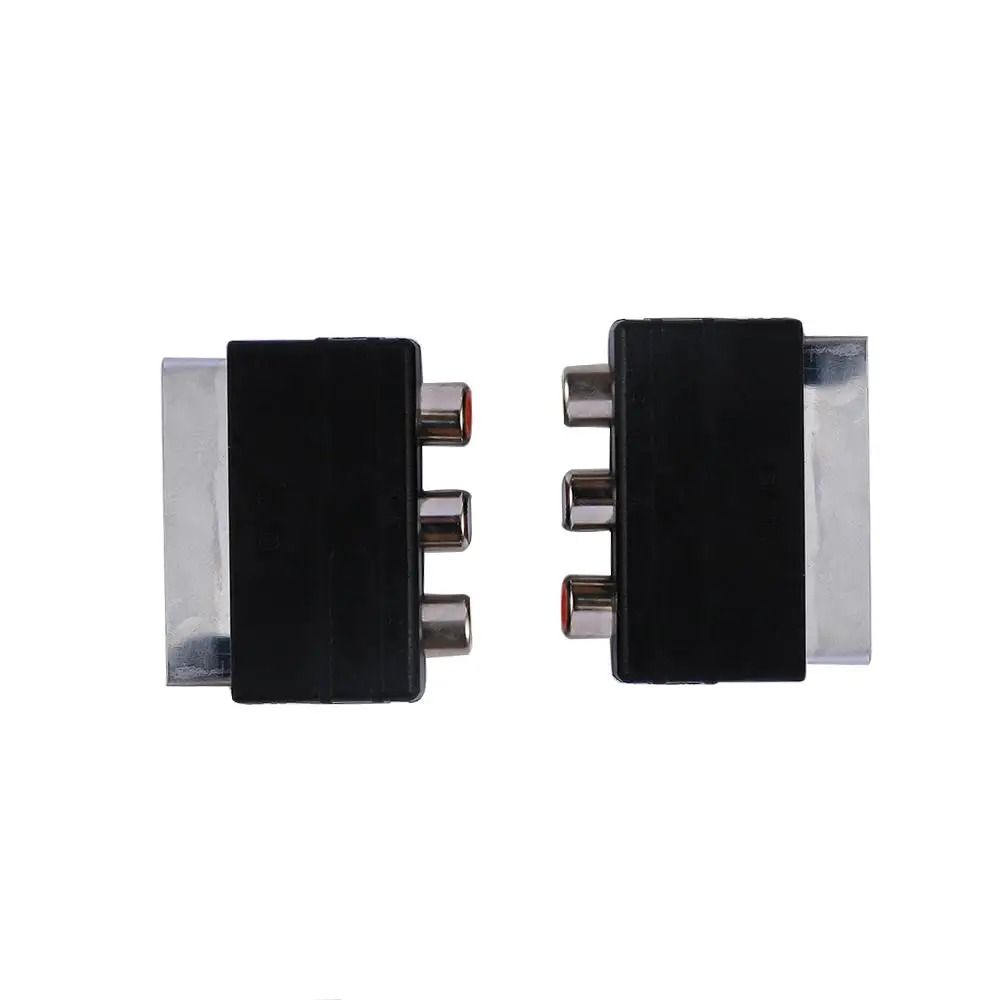 SCART Male To 3 RCA Female Composite Adapter 2