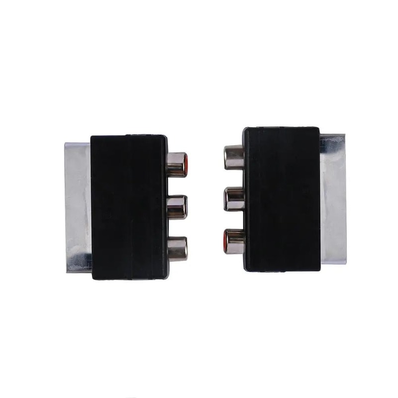 SCART Male To 3 RCA Female Composite Adapter 2