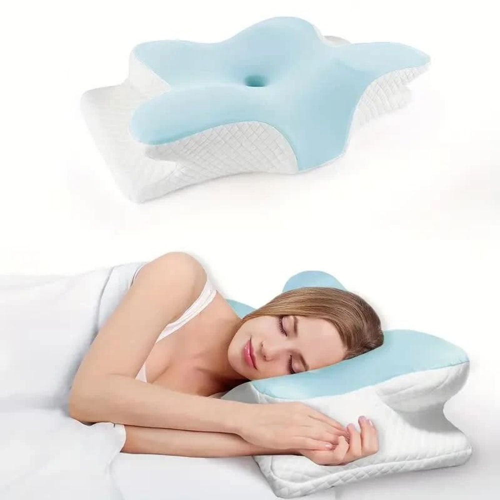 ButterflyShaped Orthopedic Memory Foam Cervical Pillow 6