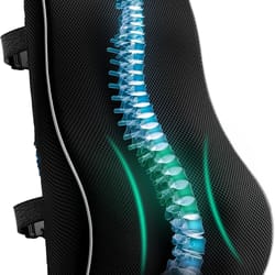 high-definition memory foam lumbar support cushion