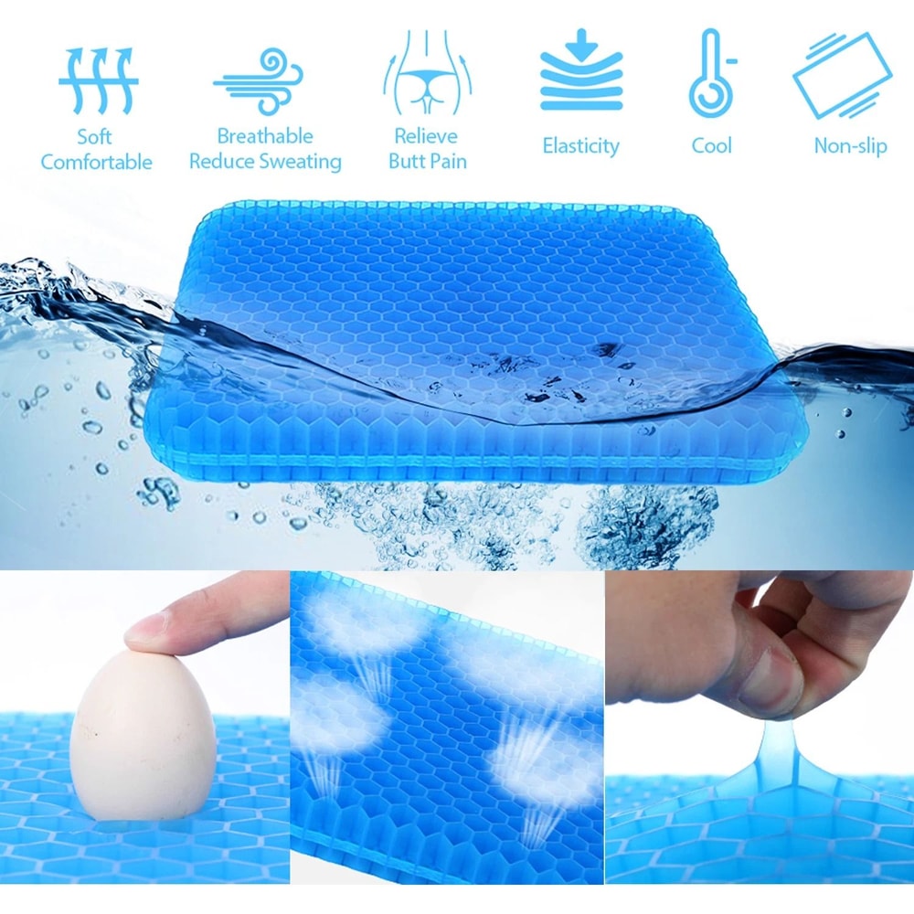 HyperElastic Honeycomb Cooling Gel Seat Cushion 4