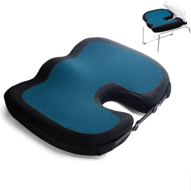 Orthopedic GelMemory Foam UShaped Seat Cushion 0