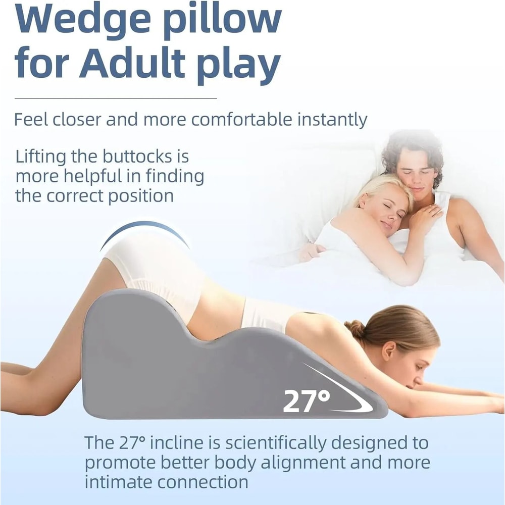 27 Anatomical Memory Foam Couple Support Wedge 3