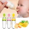 Silicone Squeeze Feeding Bottle With Integrated Supplement Spoon 2