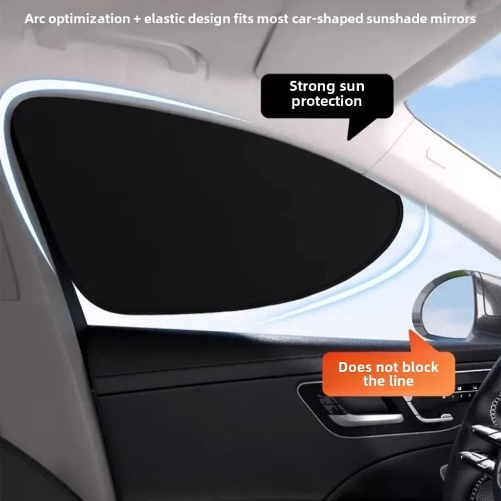 FourPiece Car Electrostatic Adsorption Sunshade Set 0