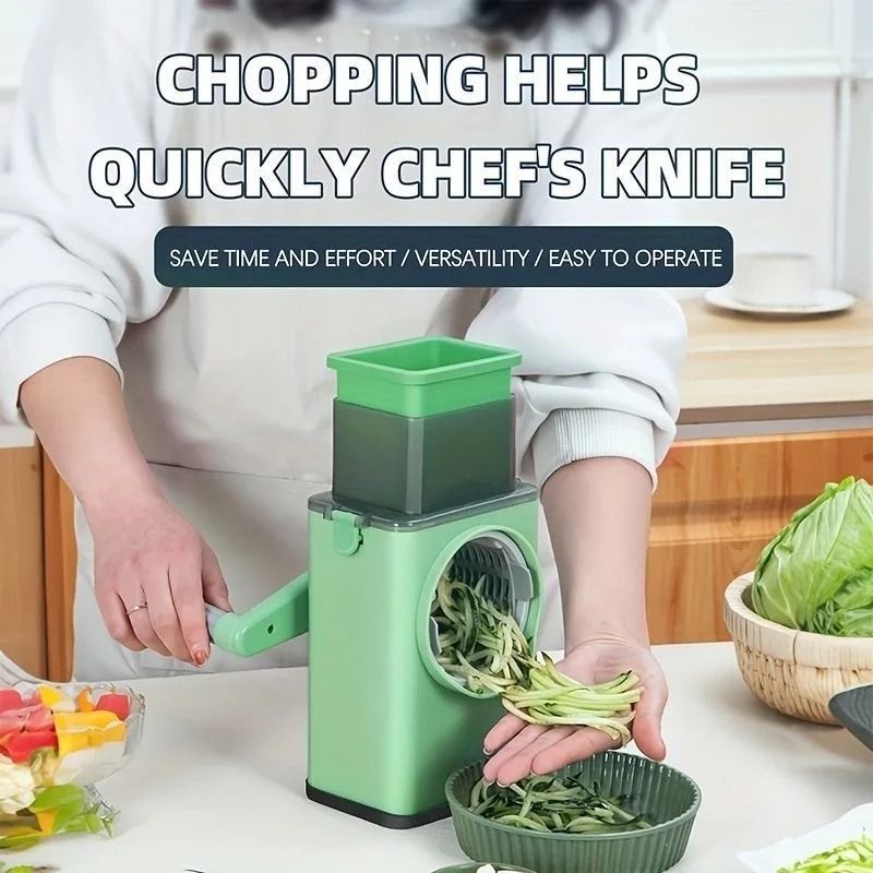 3in1 HighTorque Cranked Vegetable Slicer Mandoline 0