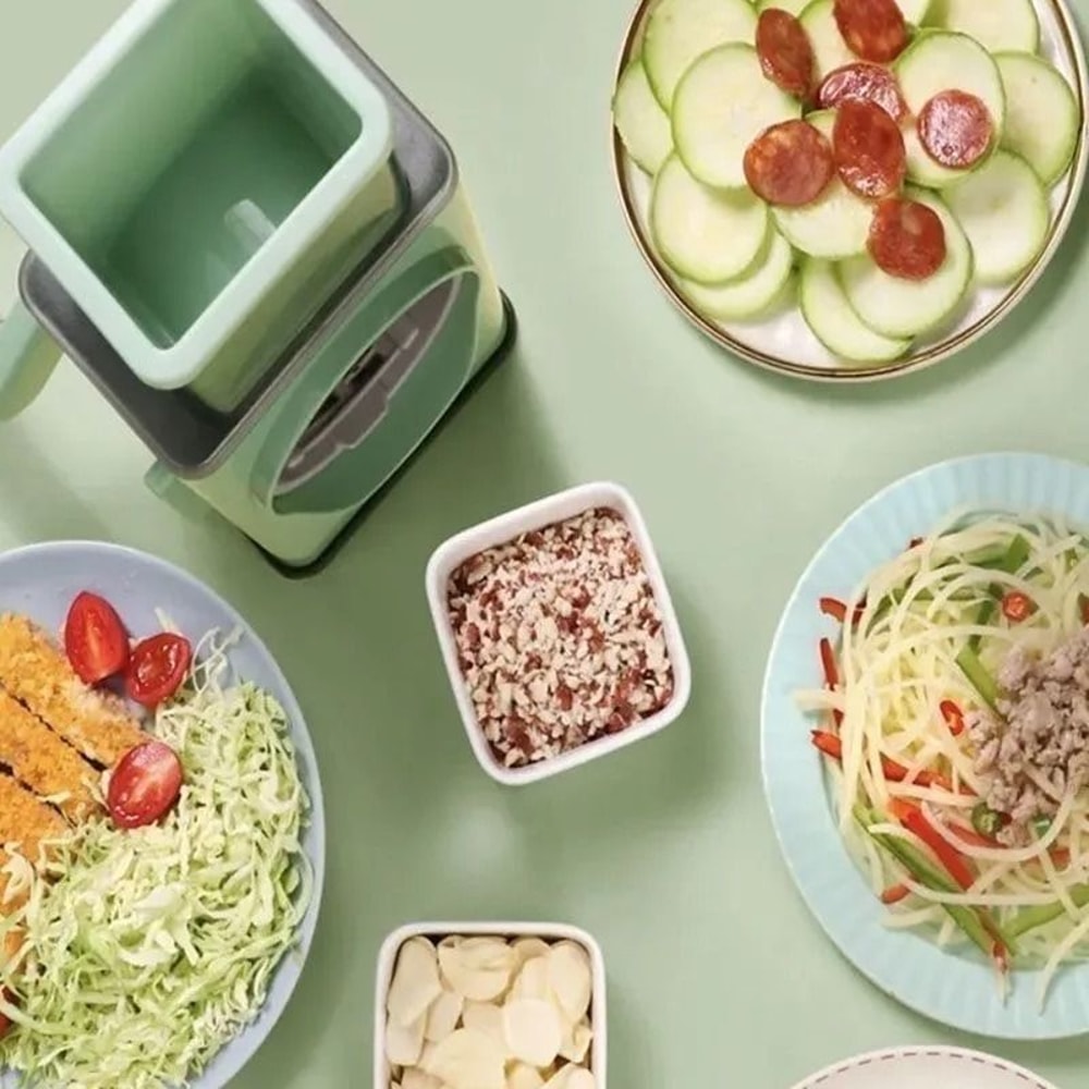 3in1 HighTorque Cranked Vegetable Slicer Mandoline 2