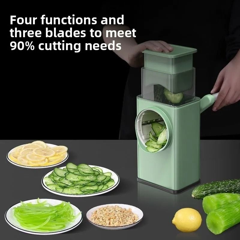 3in1 HighTorque Cranked Vegetable Slicer Mandoline 5