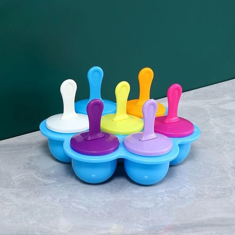 7Hole Creative Spherical Childrens Popsicle Mold 6