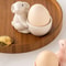 Handcrafted Ceramic Rabbit Egg Cup Desktop Ornament 2