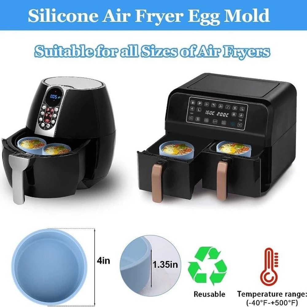 HighTorque Silicone Microwave Air Fryer Egg Cooker 5