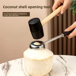 3-piece high-torque stainless steel coconut extraction set