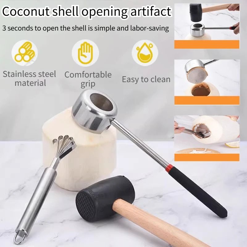 3Piece HighTorque Stainless Steel Coconut Extraction Set 3