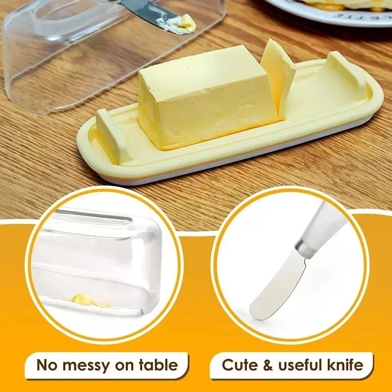 Airtight Butter Storage Box With BuiltIn Slicer And Transparent Lid 2