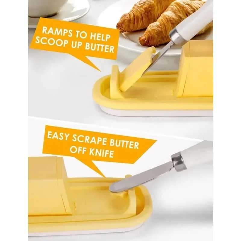 Airtight Butter Storage Box With BuiltIn Slicer And Transparent Lid 4
