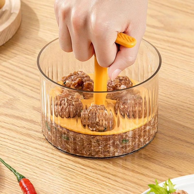Effortless NonStick Meatball Press And Freezer Storage Container 2