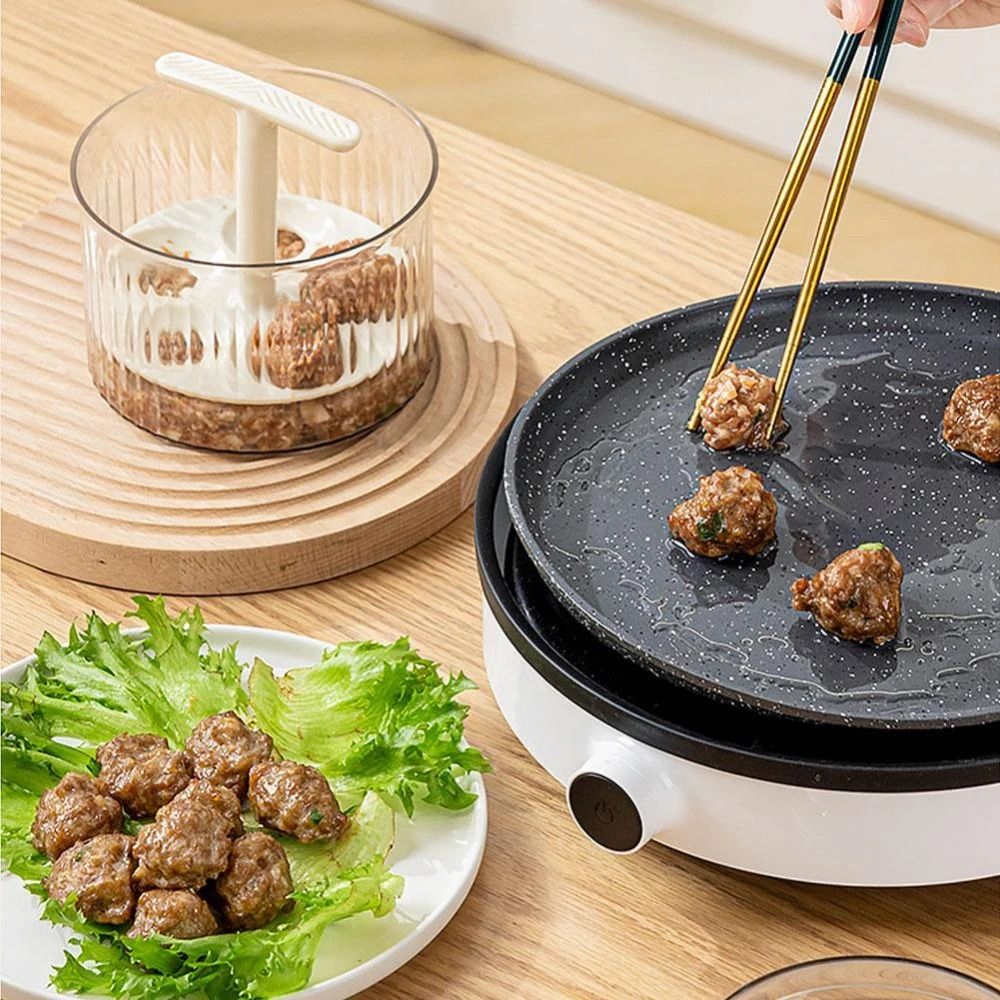 Effortless NonStick Meatball Press And Freezer Storage Container 3