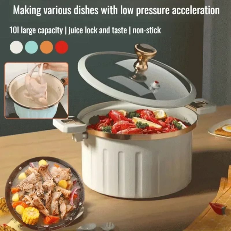 Household MultiFunction Micro Pressure Cooker And NonStick Soup Pot 0